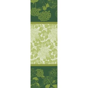 MILLE HORTENSIAS VERT – Tischläufer von Garnier Thiebaut