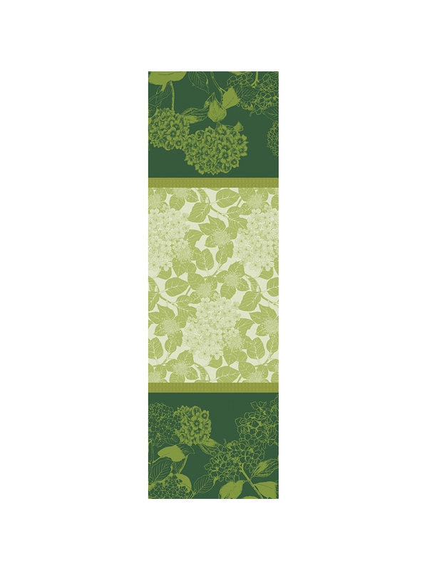 MILLE HORTENSIAS VERT – Tischläufer von Garnier Thiebaut