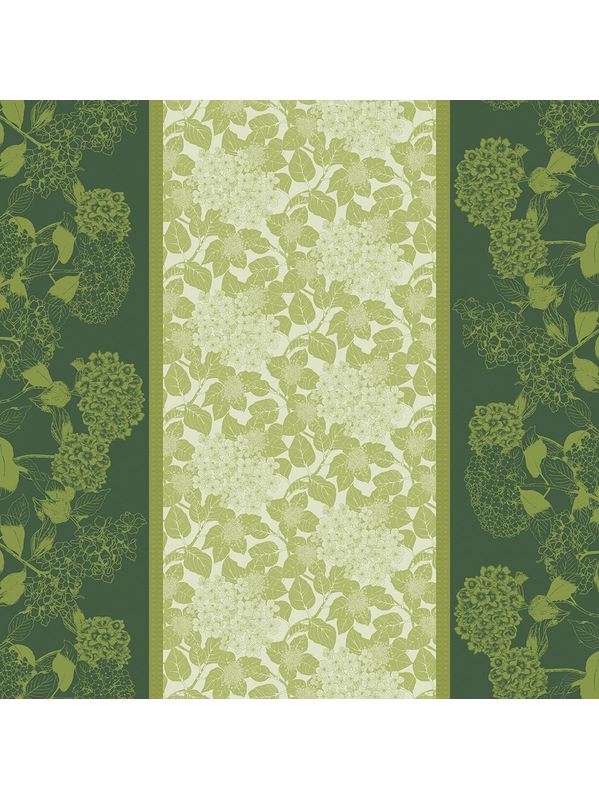 MILLE HORTENSIAS VERT – Beschichtete Tischdecke von Garnier Thiebaut – Bild 3