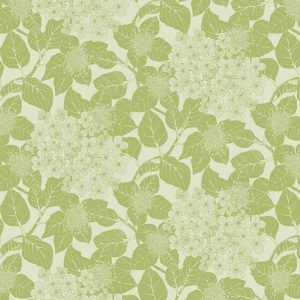 MILLE HORTENSIAS VERT – Serviette von Garnier Thiebaut