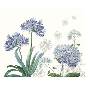 JARDIN DE BRETAGNE BLEU – Tischset von Garnier Thiebaut